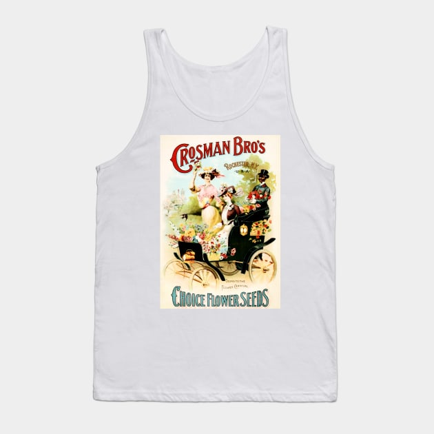 CROSMAN BROS Choice Flower Seeds Vintage America Advertisement Tank Top by vintageposters